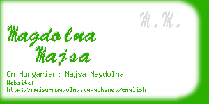 magdolna majsa business card